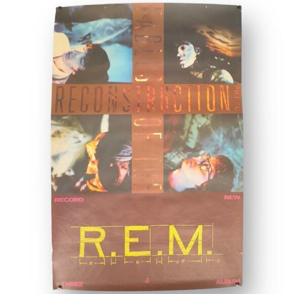 R.E.M. Fables of the Reconstruction FOTR Store Promo Poster 1985 I.R.S. Records